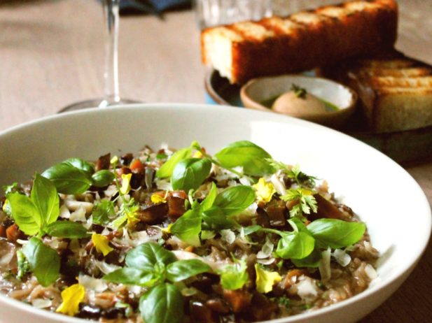 Mushroom and yuzu risotto from Nightshade restaurant's chef Chanthy Yen.