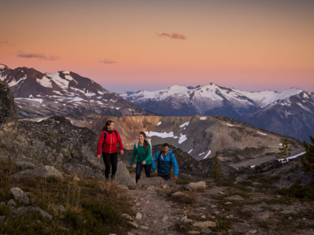 People going on an alpine hike in Whistler